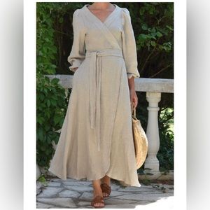 Medium Luxe Provence Anais dress in flax